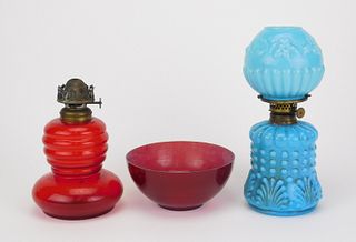 2 Miniature oil lamps