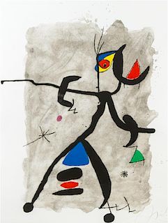 * Joan Miró, (Spanish, 1893-1983), Per Alberti, per la Spagna, 1975
