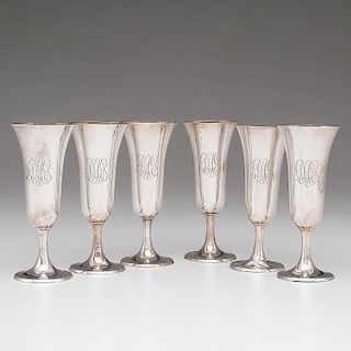 Whiting Sterling Goblets, Plus