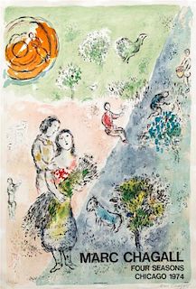 * Marc Chagall, (French/Russian, 1887-1985), The Four Seasons, 1974