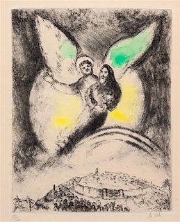 * Marc Chagall, (French/Russian, 1887-1985), L'éternel aura pitié de Jacob (from Bible), 1956