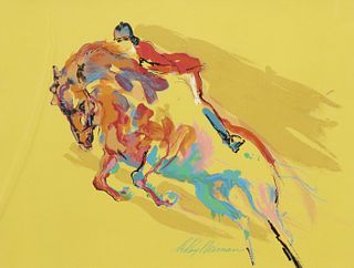 LEROY NEIMAN (D.2012) SIGNED EQUESTRIAN SERIGRAPH