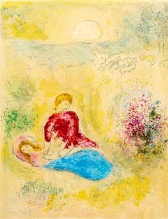 Marc Chagall, (French/Russian, 1887-1985), The Little Swallow (from Daphnis and Chloe), 1961