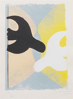 * George Braque, (French, 1882-1963), Resurrection de l'oiseau, 1959