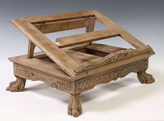 ITALIAN CARVED TABLETOP LECTURN BOOK STAND