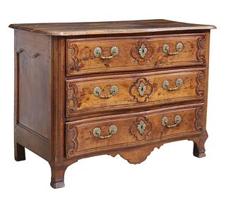 FRENCH LOUIS XIV STYLE THREE-DRAWER COMMODE