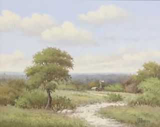 C.P. MONTAGUE (1927-2010) HILL COUNTRY, 16" X 20"