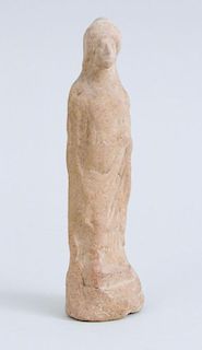 CYPRIOT TERRACOTTA FIGURE OF A NOBLE LADY