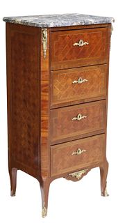 LOUIS XV STYLE PARQUETRY FOUR-DRAWER CHEST