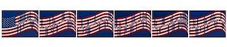 Vito Acconci, (American, b. 1940), Wav(er)ing Flag, 1990 (a set of six panels)
