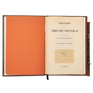 Tovar, Antonio / Hernández, Tirso. Código Nacional Mexicano del Duelo / Tratado de Tiro de Pistola. México, 1891 / 1933. Piezas: 2.