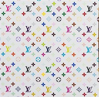 Takashi Murakami, (Japanese, b. 1962), Monogram Multicolore-white (contained in original Louis Vuitton box), 2007