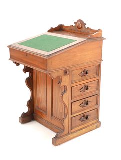 Victorian Paine Furniture Davenport Desk 1864-1880