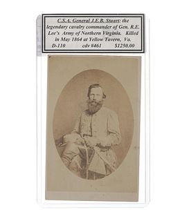 C. 1860's J.E.B. Stuart Confederate General Photo
