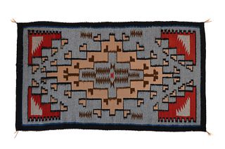 Navajo Mohair Klagetoh Trading Post Rug c. 1980's