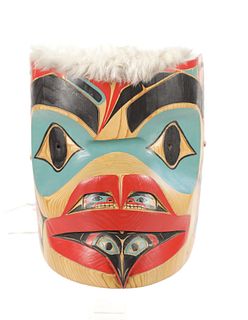 Kwaguilth Frog Totem Mask by M. Antoine c. 1997