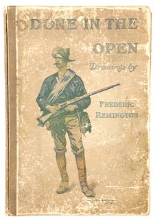Rare "Done in the Open" Frederic Remington 1902