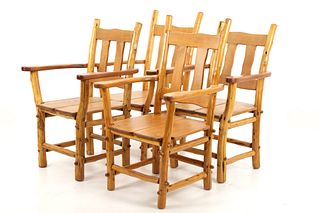 Thomas Molesworth Style Log Chair Set of Four
