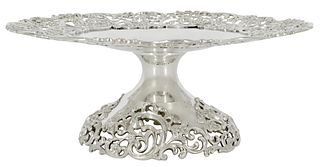 HOWARD & CO. STERLING RETICULATED FOOTED COMPOTE