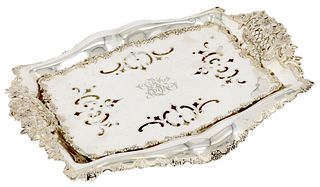 TIFFANY & CO STERLING ASPARAGUS TRAY WITH INSERT