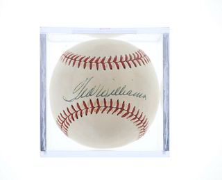 Signed Ted Williams American League Baseball