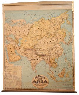 Rand McNally & Co. Globe Series Asia Map c. 1894