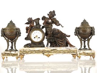 C. 1832- L & F Moreau Art Nouveau French Clock