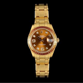 Rolex Datejust Pearlmaster 18K Watch
