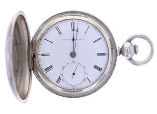 C.1893 Waltham Coin Silver Bartlett American Watch