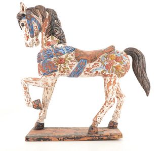 19th Century Carved Folk Art Horse Sculpture