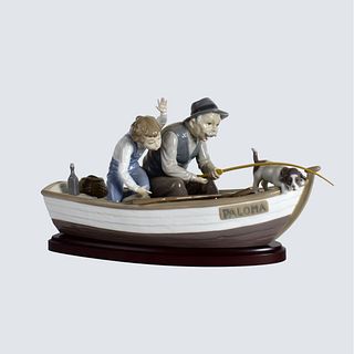 Lladro "Fishing with Gramps" Group