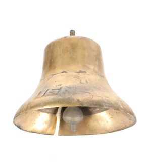 WWII US Navy Ship's Bell Marked U.S.N, 1941-1945