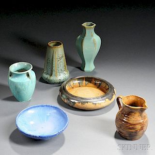 Six Fulper Art Pottery Items