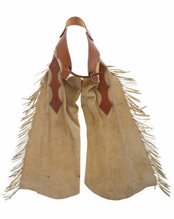 Montana Handmade Cranson Rough Out Fringed Chaps