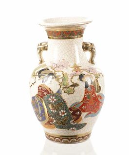 Ca. 1920- Japanese Satsuma Baluster Vase