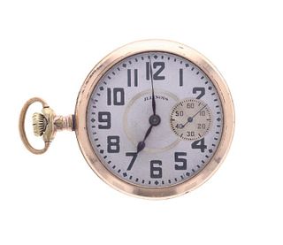 1921 Illinois Grade 305 Pocket Watch & Gold Case