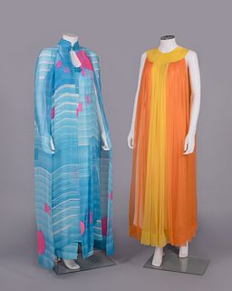 RESORT ENSEMBLE & EVENING DRESS, USA, 1960s-1970s