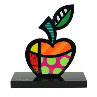 Britto "Big Apple" Hand Signed Limited Edition Sculpture; Authenticated.