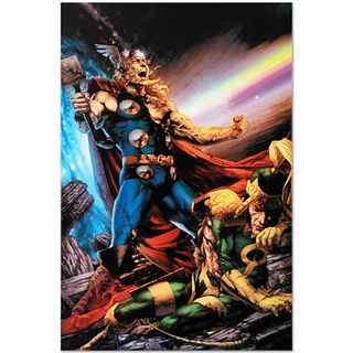 Marvel Comics "Thor: First Thunder #5" Numbered Limited Edition Giclee on Canvas by Jay Anacleto with COA.