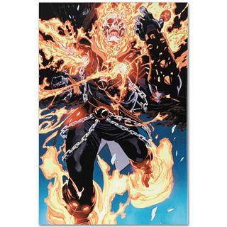 Marvel Comics "Ghost Rider #28" Numbered Limited Edition Giclee on Canvas by Tan Eng Huat with COA.