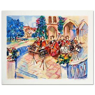 Orchestral Balcony Limited Edition Serigraph by Michael Rozenvain, Numbered and Hand Signed with Certificate.