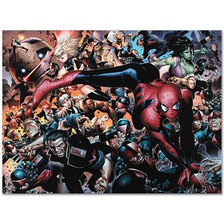 Marvel Comics "New Avengers #45" Numbered Limited Edition Giclee on Canvas by Jim Cheung with COA.
