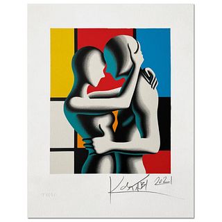 Mark Kostabi, "Modern love" Hand Signed Limited Edition Serigraph with COA