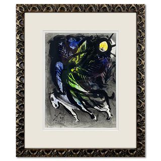 Marc Chagall (1887-1985), "The Angel" Framed Lithograph with Letter of Authenticity.