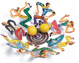 David Gershtein- Free Standing Sculpture (Fruit Bowl) "Disco Fruit Bowl"