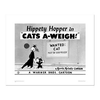 Cats-A-Weigh (Wanted Cat) Numbered Limited Edition Giclee from Warner Bros. with Certificate of Authenticity.