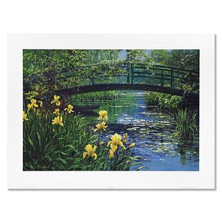 Peter Ellenshaw (1913-2007), "Monet's Bridge" Limited Edition Lithograph, Numbered and Hand Signed with Letter of Authenticity.