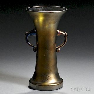 Webb "Bronze" Glass Vase