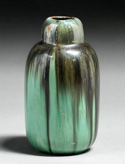 Early Fulper Vasekraft â€œFirst Fifteenâ€ #12 Double Oviform Vase c1910