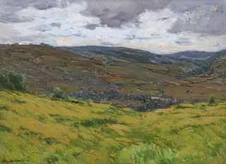 Charles Warren Eaton (1857-1937) Painting "Rolling Hills" c1910